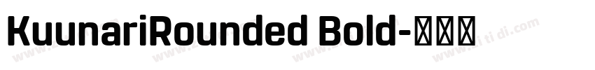 KuunariRounded Bold字体转换